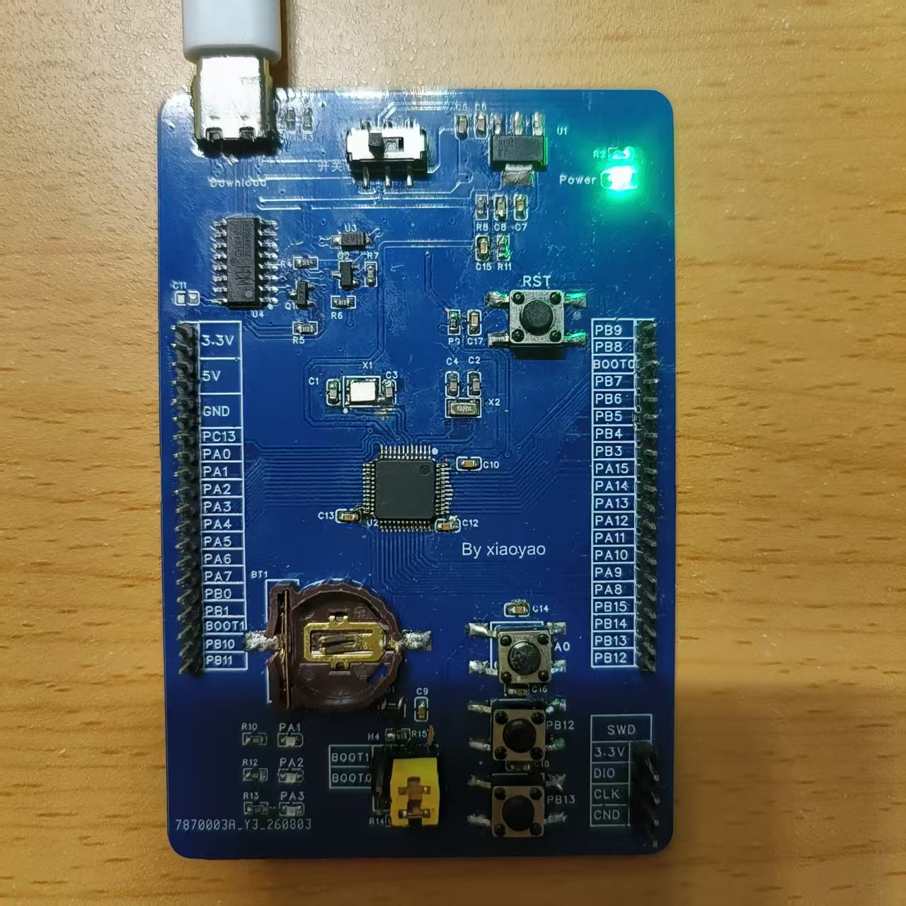 STM32焊接实物图